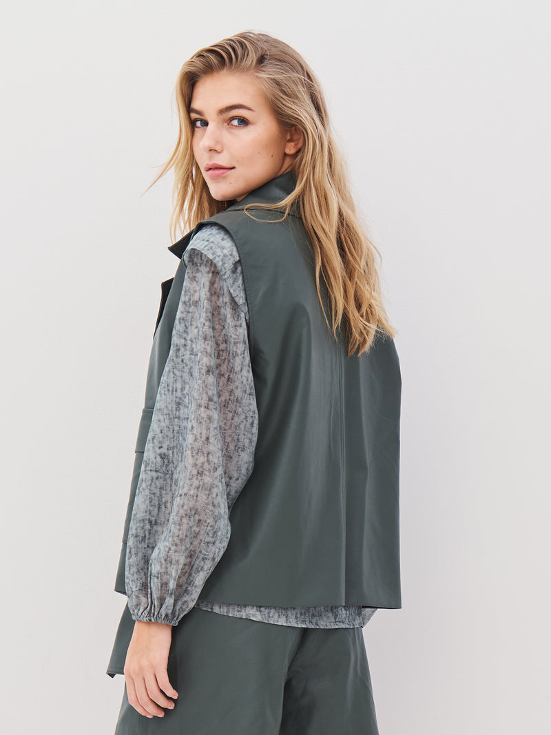 NÜ AVA vest Veste 385 Dark Green