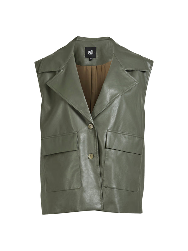 NÜ AVA vest Veste 385 Dark Green