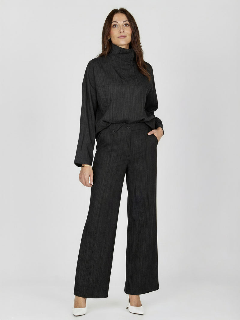 NÜ Asti Trousers Bukser 006 Black Denim
