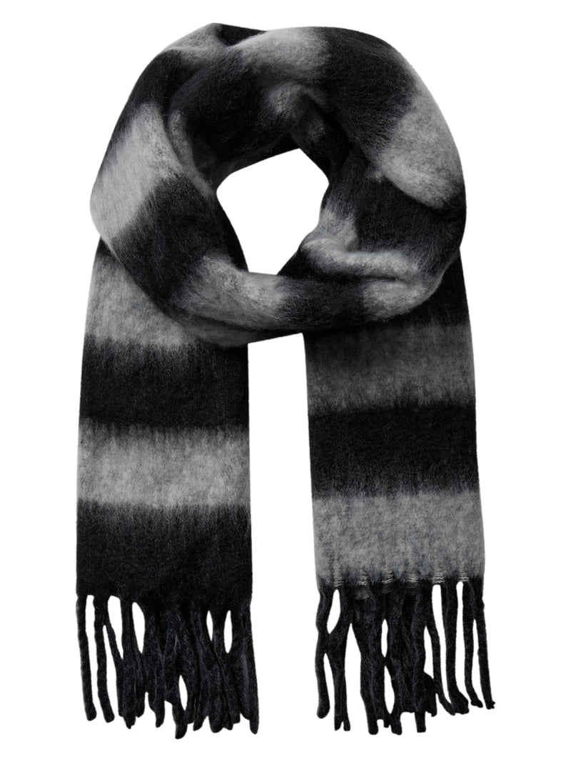 NÜ Aya Tørklæde Stribe Accessories Sort mix