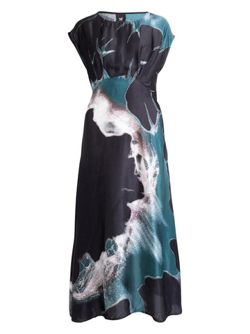 NÜ BABETH kjole Kjoler 355 Petrol green mix