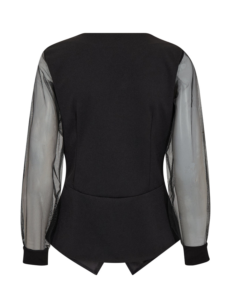 NÜ BAO Bluse Bluser Sort