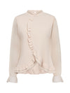 NÜ BAO Bluse med flæser Bluser 112 Bone