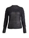 NÜ BARIA strikket bluse Strik Sort