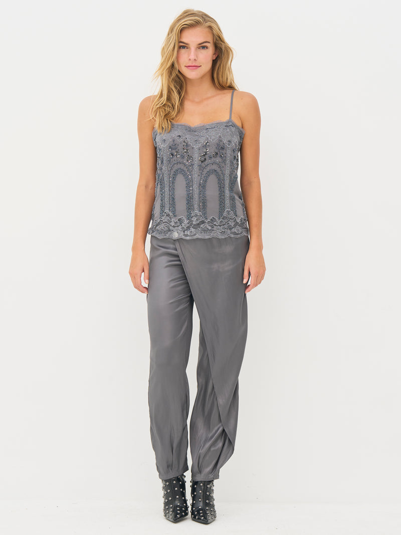NÜ BEA top Toppe og t-shirts 989 iron grey