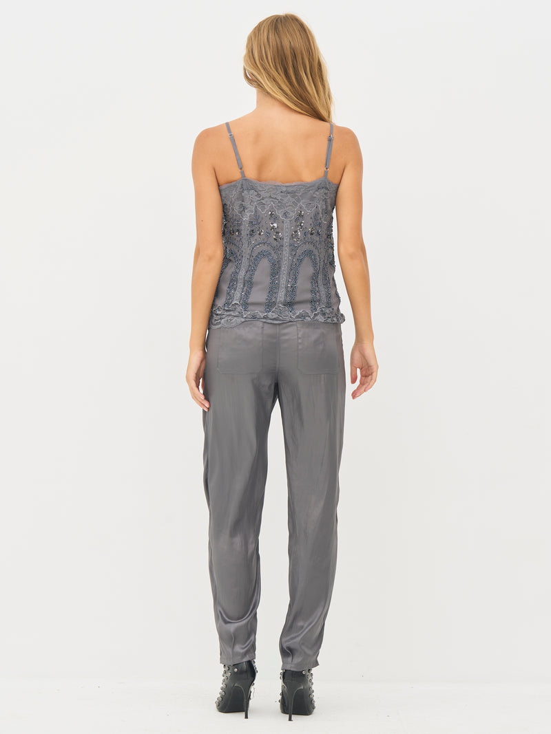 NÜ BEA top Toppe og t-shirts 989 iron grey
