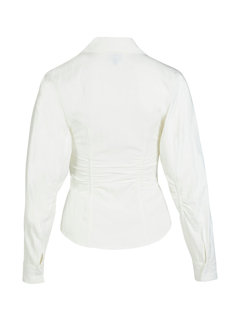 NÜ BEO V-hals skjorte Skjorter 110 Creme