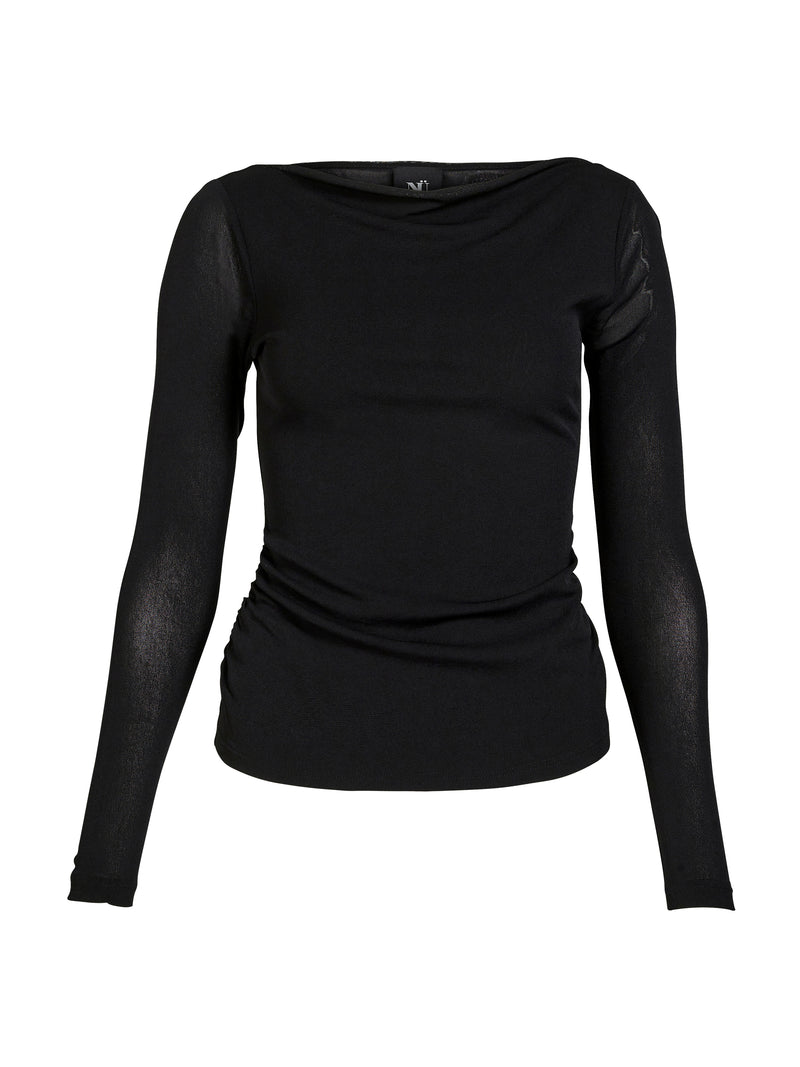 NÜ BETH l/s t-shirt Toppe og t-shirts Sort