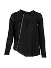 NÜ BETH lynlås bluse Bluser Sort