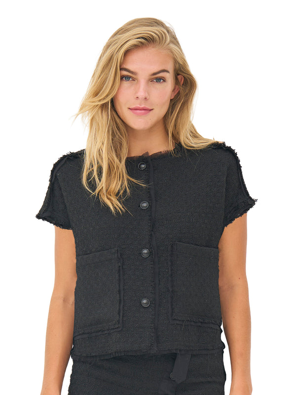 NÜ BETH vest Veste Sort