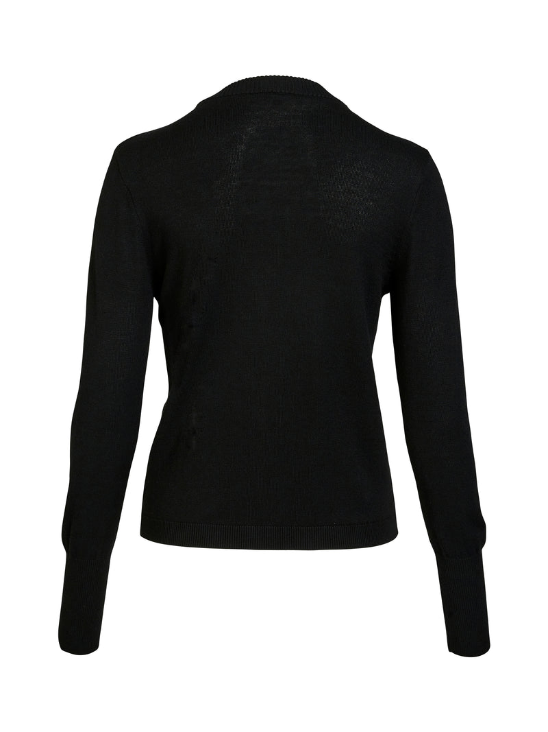NÜ BETINA strikcardigan Cardigans Sort