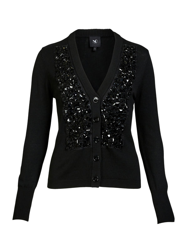 NÜ BETINA strikcardigan Cardigans Sort