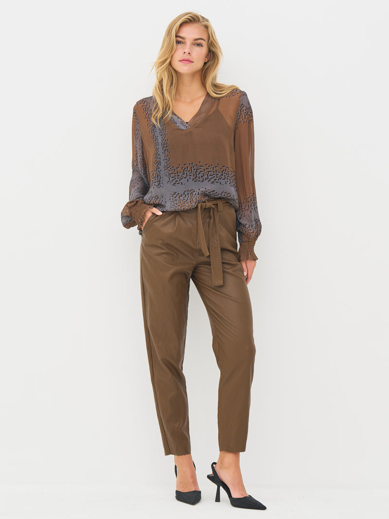 NÜ BIANCA bluse Bluser 294 Dark Earth mix