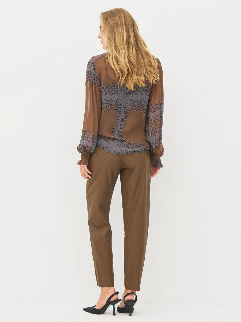 NÜ BIANCA bluse Bluser 294 Dark Earth mix