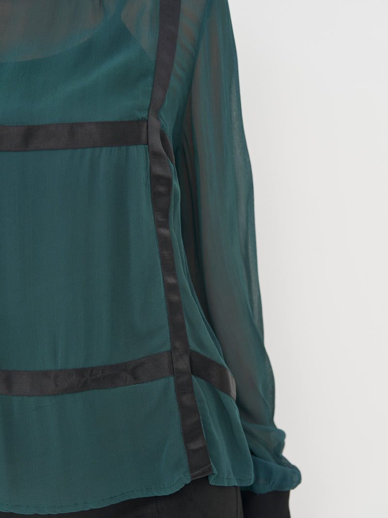NÜ BILLIE bluse Bluser 355 Petrol green mix