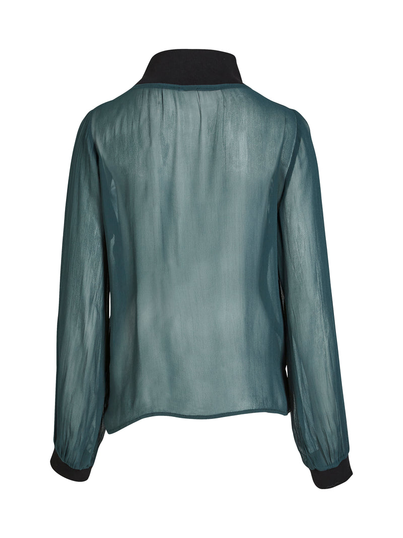 NÜ BILLIE bluse Bluser 355 Petrol green mix