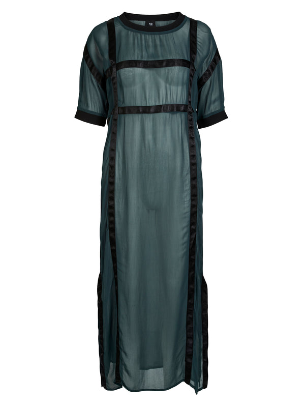NÜ BILLIE kjole Kjoler 355 Petrol green mix