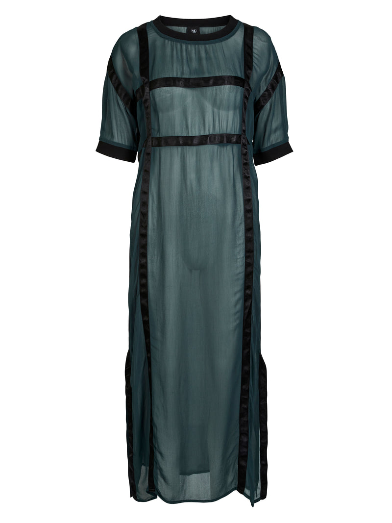 NÜ BILLIE kjole Kjoler 355 Petrol green mix