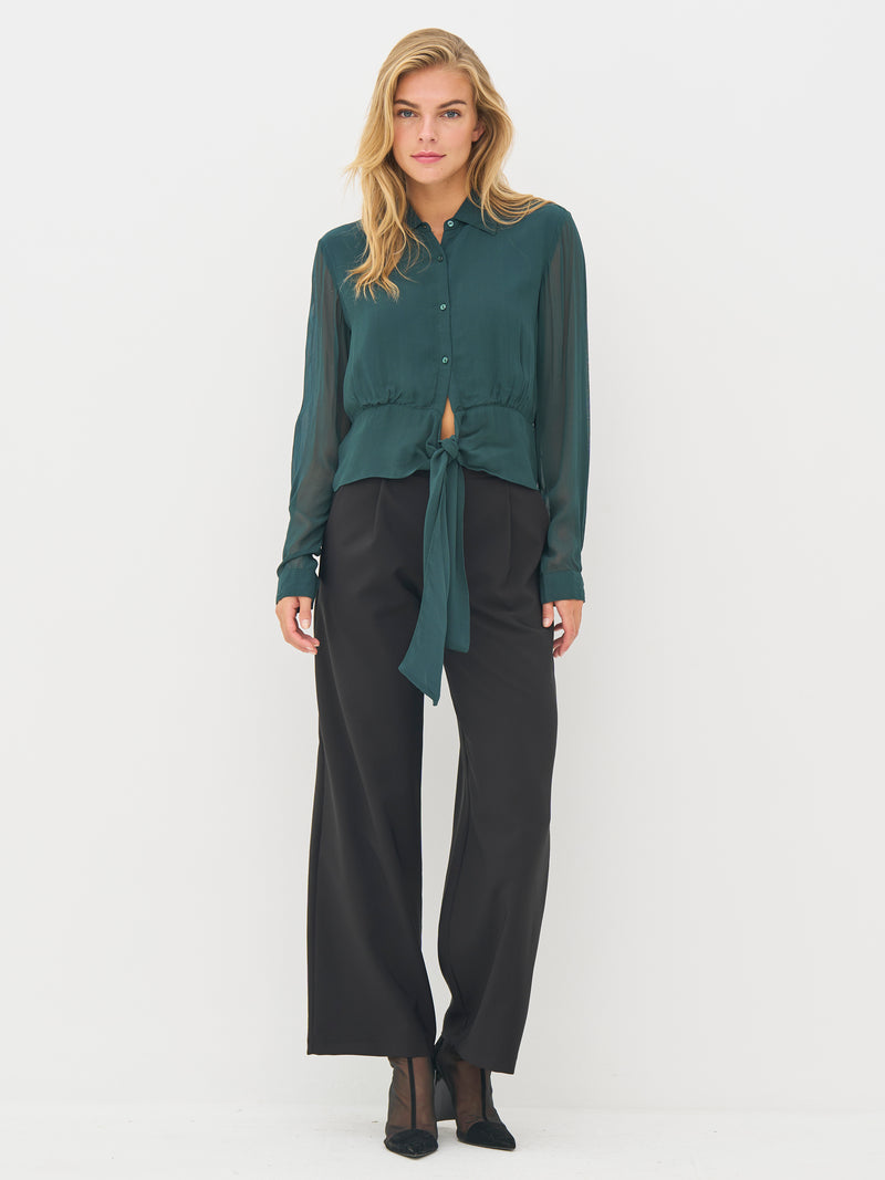 NÜ BILLIE skjorte Skjorter 355 Petrol green mix