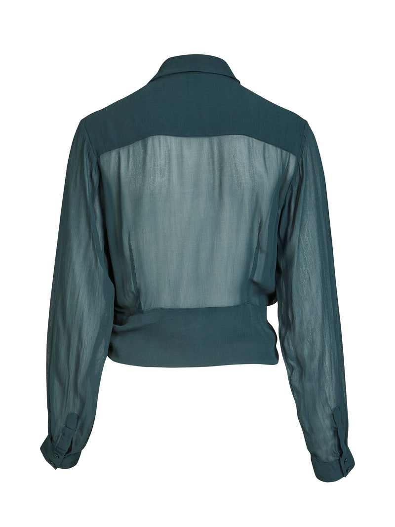 NÜ BILLIE skjorte Skjorter 355 Petrol green mix