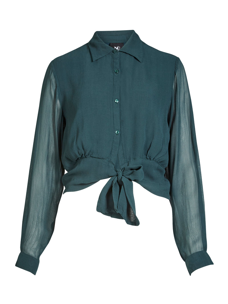NÜ BILLIE skjorte Skjorter 355 Petrol green mix