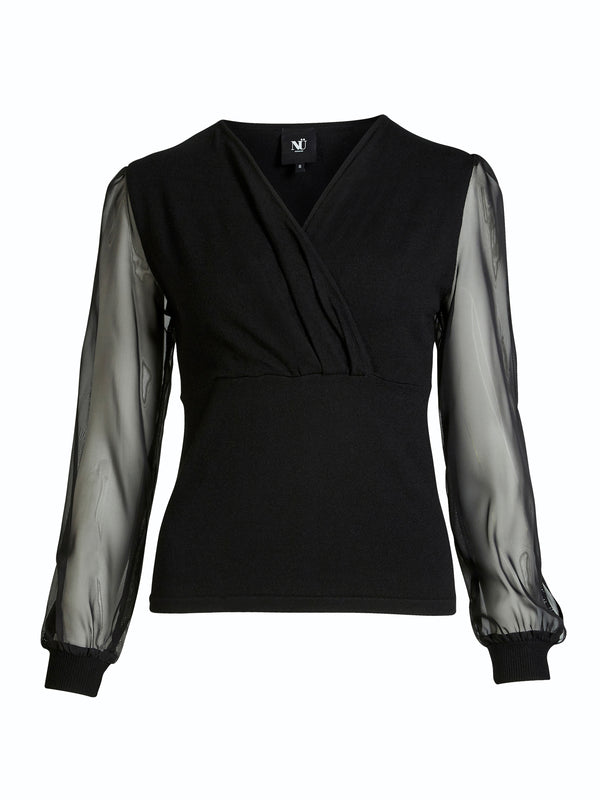 NÜ BLAKE bluse Strik Sort