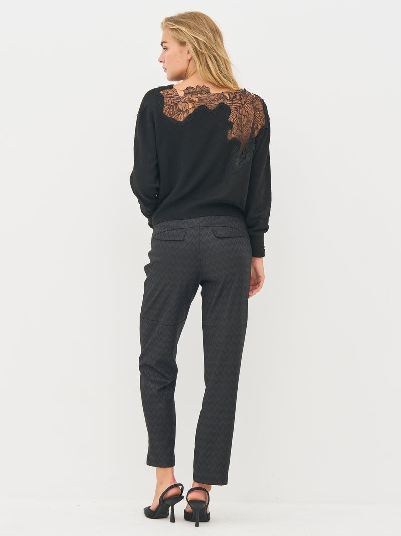 NÜ BOBBI strikbluse Strik Sort