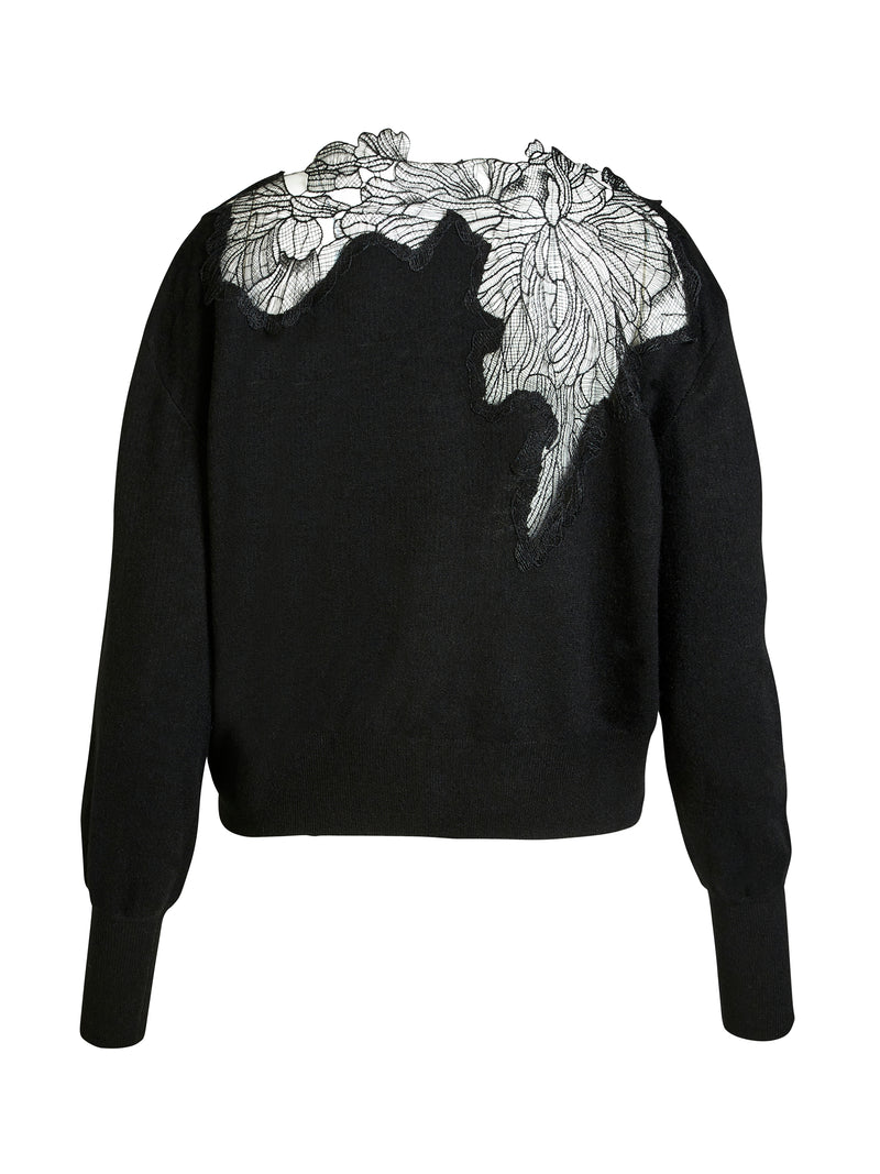 NÜ BOBBI strikbluse Strik Sort