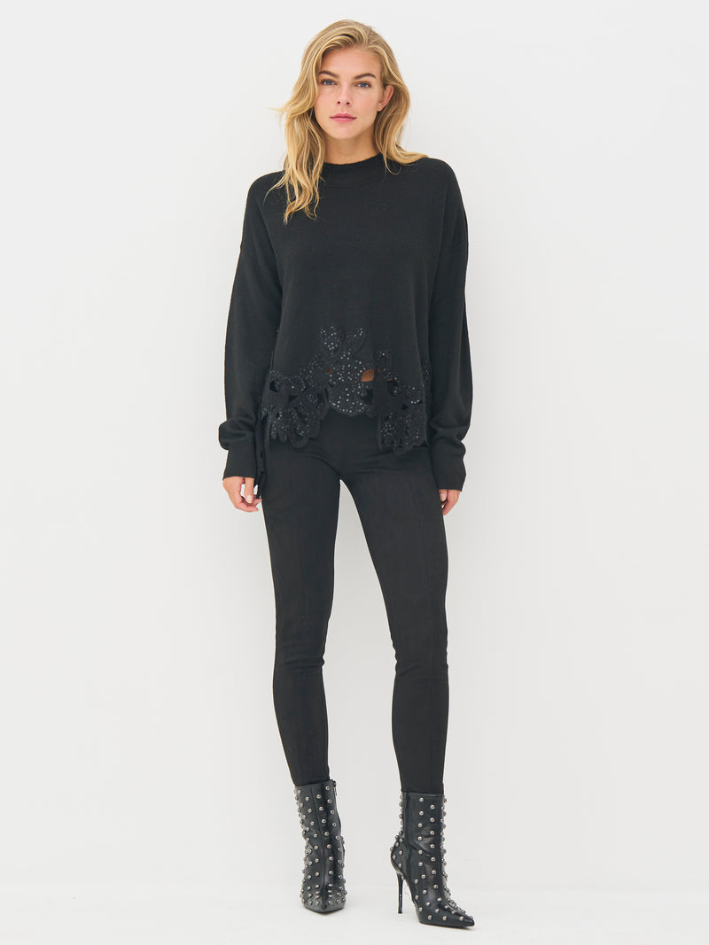 NÜ BOBBI strikponcho Strik Sort