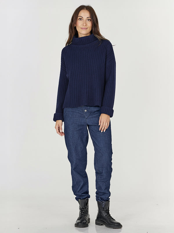 NÜ Bano Blouse knit Strik 476 Navy