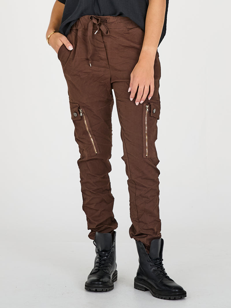 NÜ CARMEN cargo bukser Bukser 289 Brown