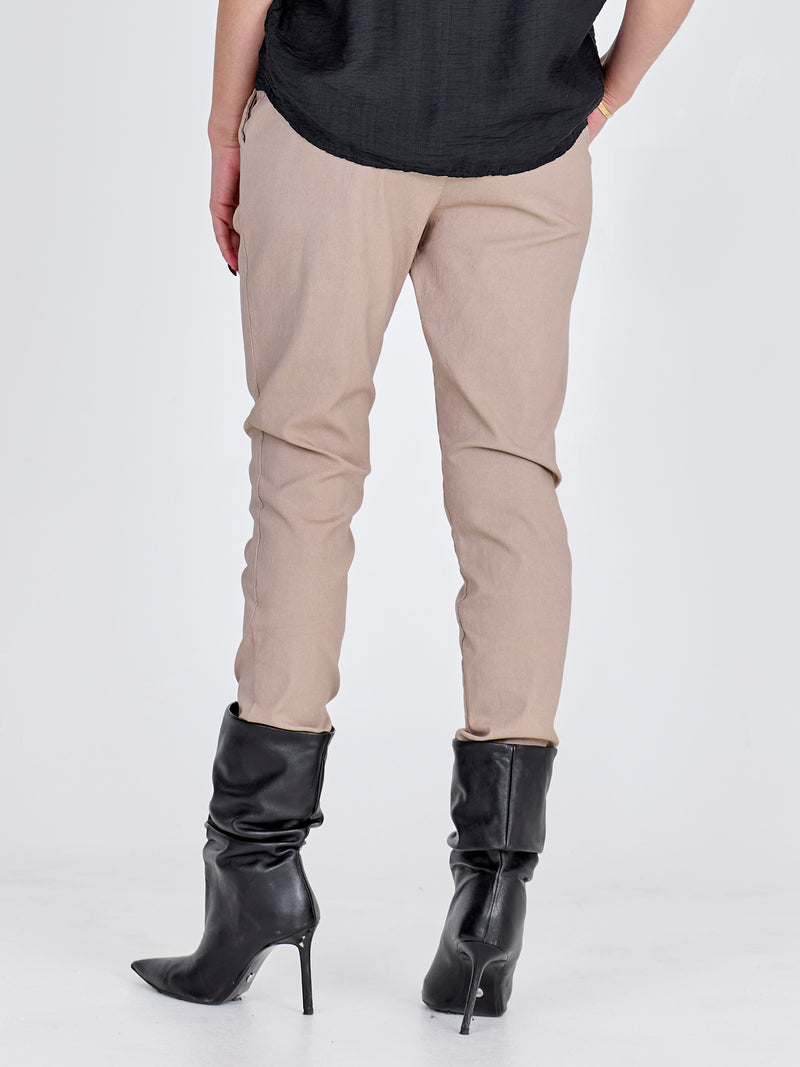 NÜ CARMEN plain bukser Bukser 112 Bone