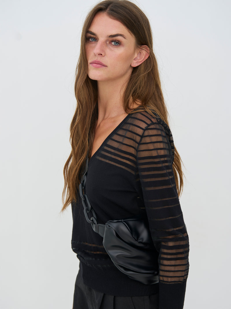 NÜ CELINDA Bæltetaske Accessories Sort