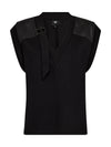 NÜ CELINE Bluse Bluser Sort