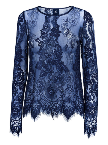 NÜ Essie Blonde Bluse Bluser 476 Navy