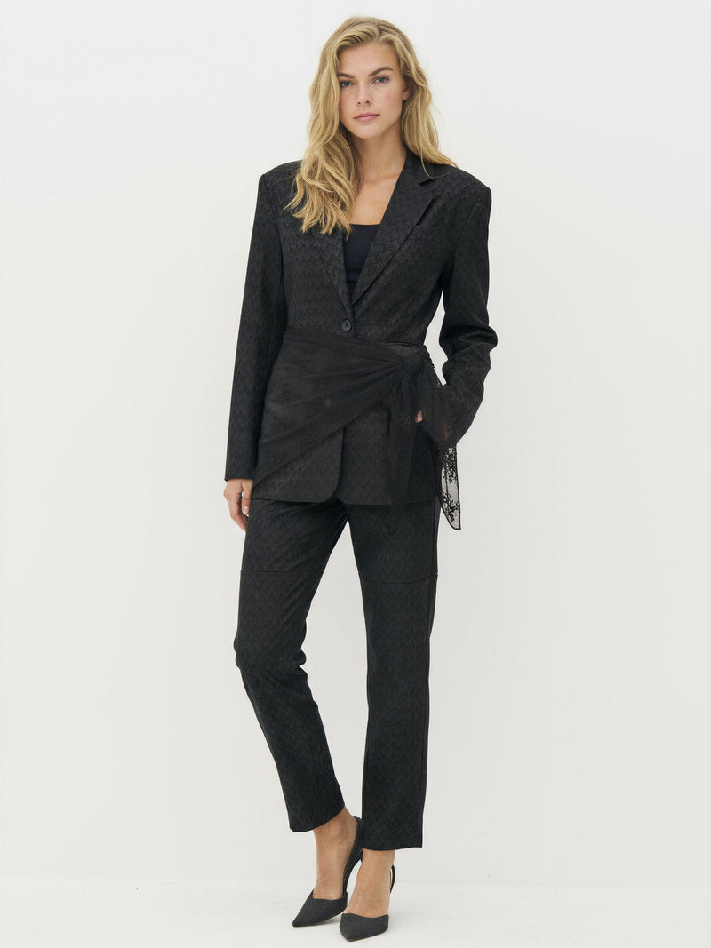 NÜ CHERIESE Scarf Tørklæder Sort