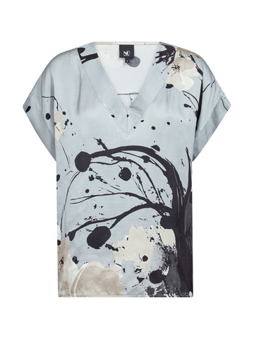 NÜ CILJE Bluse Bluser 303 Blue Mint mix