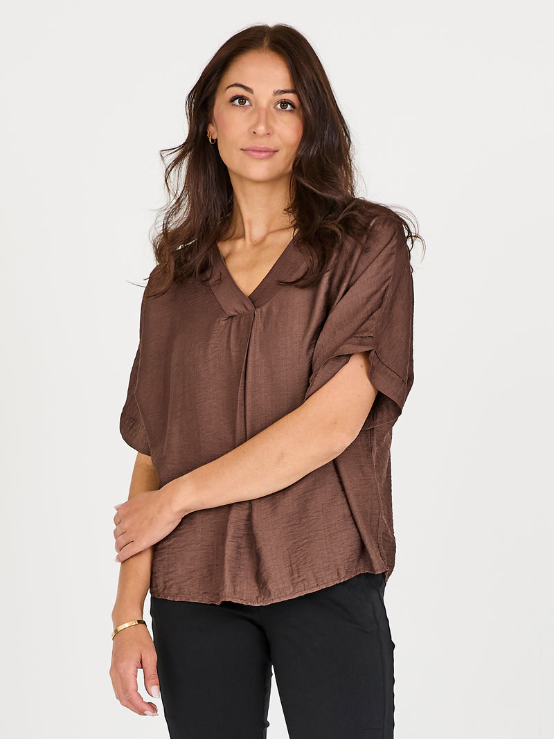 NÜ CINDA blouse Toppe og t-shirts 289 Brown