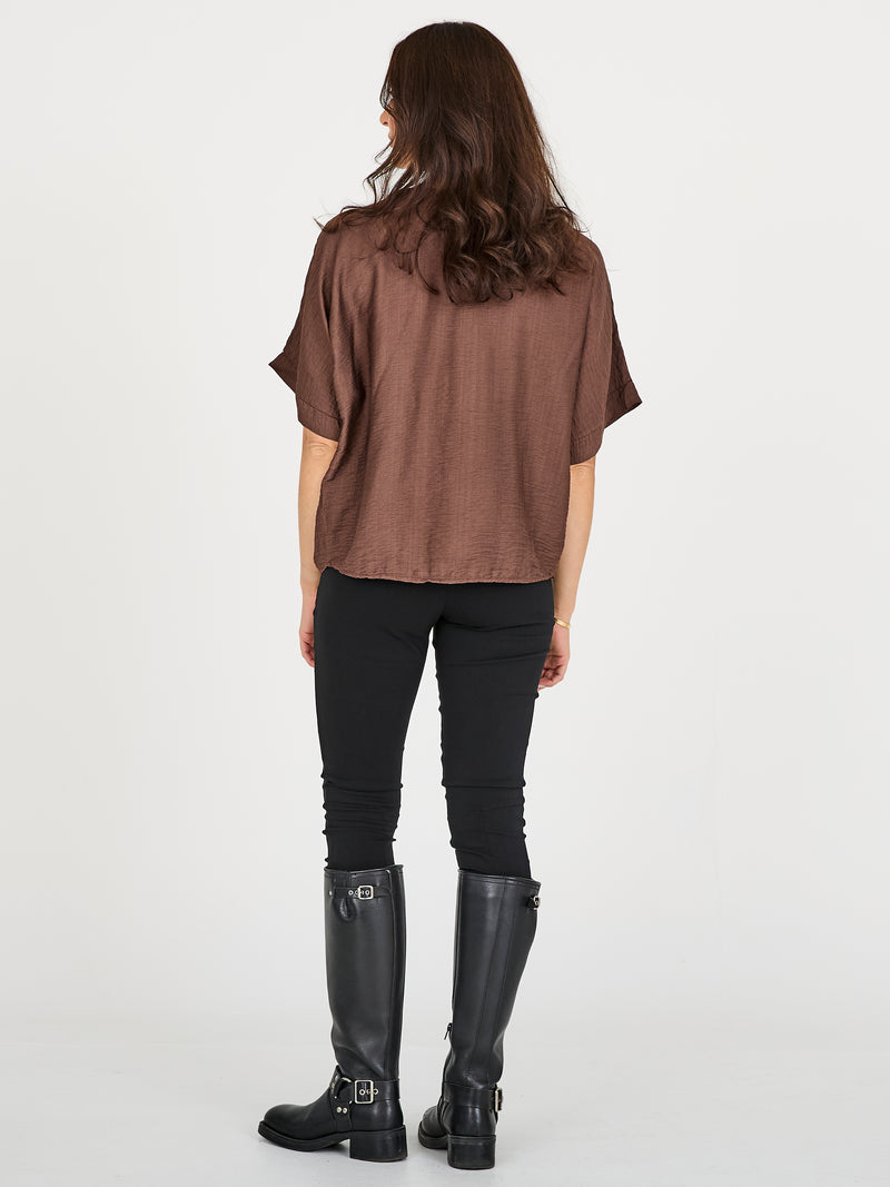NÜ CINDA blouse Toppe og t-shirts 289 Brown