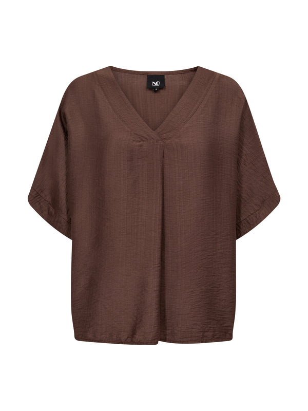 NÜ CINDA blouse Toppe og t-shirts 289 Brown