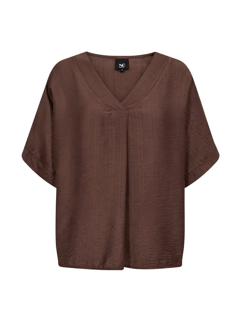NÜ CINDA blouse Toppe og t-shirts 289 Brown