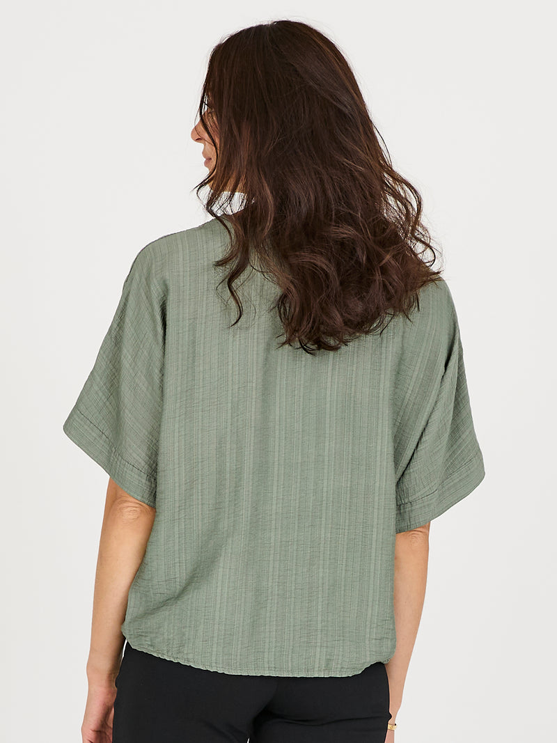 NÜ CINDA blouse Toppe og t-shirts Army