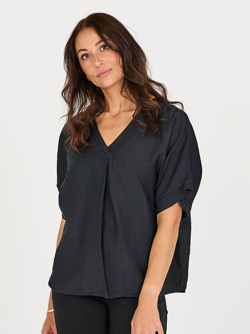 NÜ CINDA blouse Toppe og t-shirts Sort