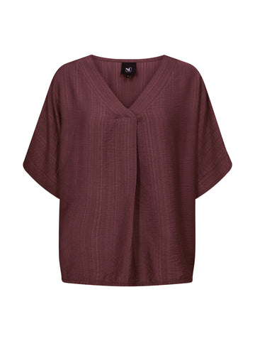 NÜ CINDA bluse Toppe og t-shirts 640 Burgundy