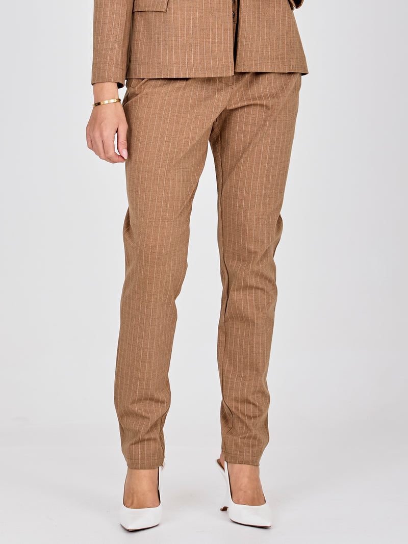 NÜ COMMY trousers Bukser 294 Dark Earth mix