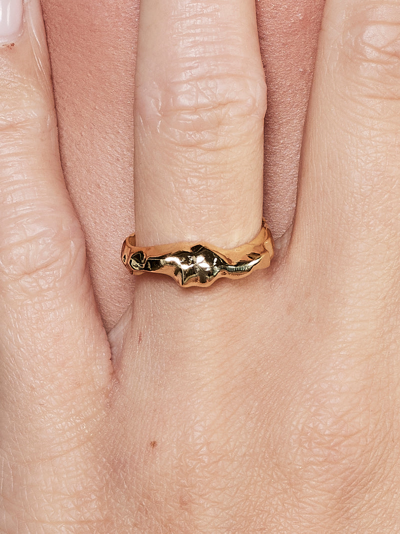 NÜ Cave No. 7 Ring Smykker 011 Gold
