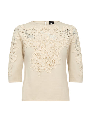 NÜ DAC Bluse strik Bluser 112 Bone