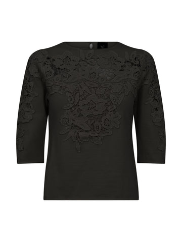 NÜ DAC Bluse strik Bluser Sort