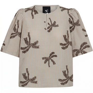 NÜ Diga Top Toppe og t-shirts 288 Brown Stripe
