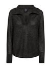 NÜ ELIETTE Bluse Strik Strik Sort
